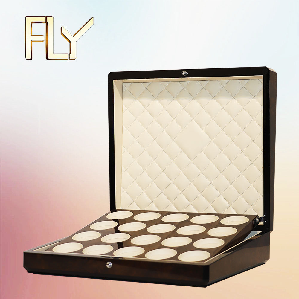 Wooden Cosmetics Packaging Box Can Custom Logo 