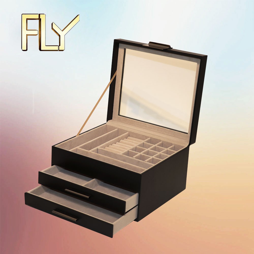 Printed Unique Jewelry Packaging Box with Elegant Drawer Gift Design
