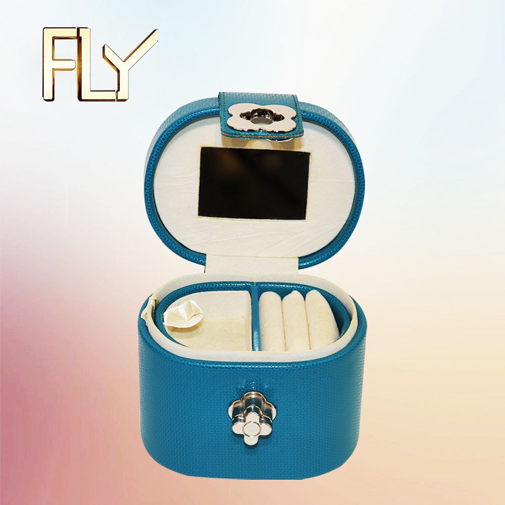Jewelry Leather Box Organizer Mini Ring Case 