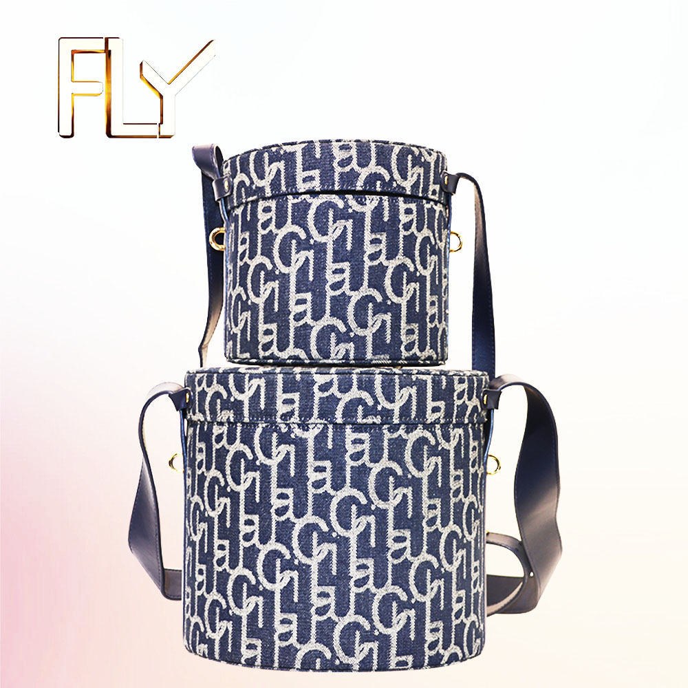 Fabric Round Flip Box with Handle Suitable for Crafts Gifts Collectibles Packaging